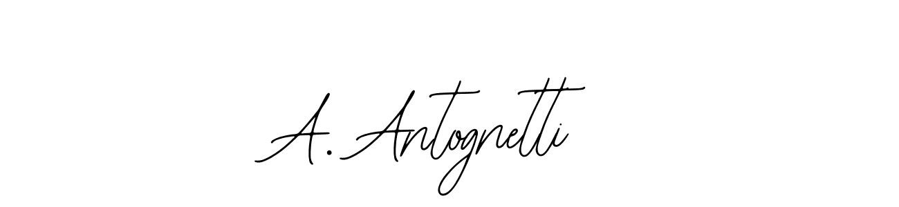 See photos of A. Antognetti official signature by Spectra . Check more albums & portfolios. Read reviews & check more about Bearetta-2O07w font. A. Antognetti signature style 12 images and pictures png