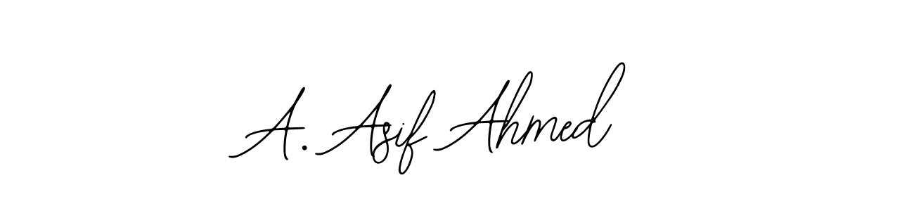 You should practise on your own different ways (Bearetta-2O07w) to write your name (A. Asif Ahmed) in signature. don't let someone else do it for you. A. Asif Ahmed signature style 12 images and pictures png