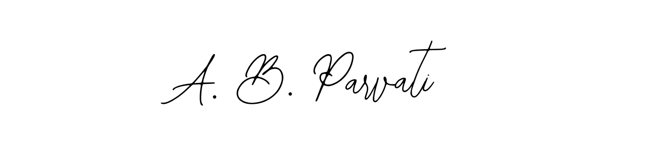 if you are searching for the best signature style for your name A. B. Parvati. so please give up your signature search. here we have designed multiple signature styles  using Bearetta-2O07w. A. B. Parvati signature style 12 images and pictures png