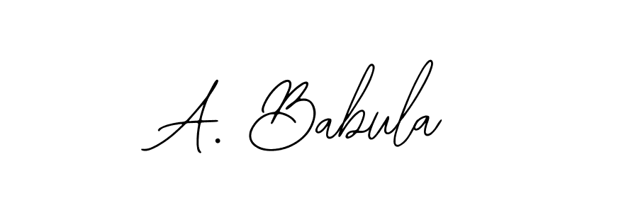 It looks lik you need a new signature style for name A. Babula. Design unique handwritten (Bearetta-2O07w) signature with our free signature maker in just a few clicks. A. Babula signature style 12 images and pictures png