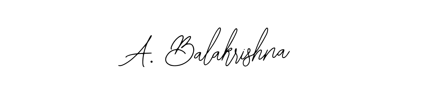 if you are searching for the best signature style for your name A. Balakrishna. so please give up your signature search. here we have designed multiple signature styles  using Bearetta-2O07w. A. Balakrishna signature style 12 images and pictures png