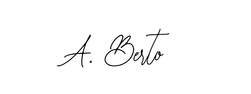 Make a beautiful signature design for name A. Berto. With this signature (Bearetta-2O07w) style, you can create a handwritten signature for free. A. Berto signature style 12 images and pictures png