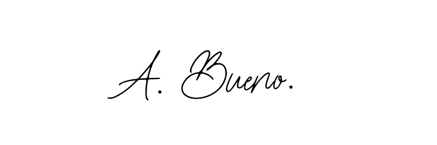 Make a beautiful signature design for name A. Bueno.. With this signature (Bearetta-2O07w) style, you can create a handwritten signature for free. A. Bueno. signature style 12 images and pictures png