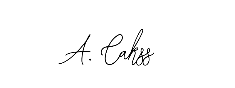 It looks lik you need a new signature style for name A. Cakss. Design unique handwritten (Bearetta-2O07w) signature with our free signature maker in just a few clicks. A. Cakss signature style 12 images and pictures png