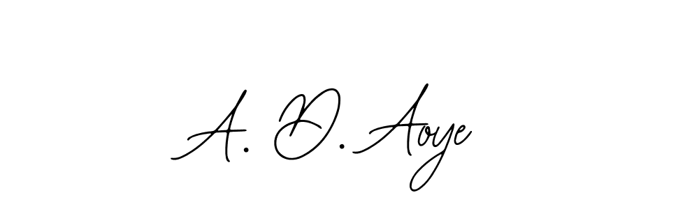 The best way (Bearetta-2O07w) to make a short signature is to pick only two or three words in your name. The name A. D. Aoye include a total of six letters. For converting this name. A. D. Aoye signature style 12 images and pictures png