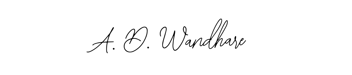 A. D. Wandhare stylish signature style. Best Handwritten Sign (Bearetta-2O07w) for my name. Handwritten Signature Collection Ideas for my name A. D. Wandhare. A. D. Wandhare signature style 12 images and pictures png