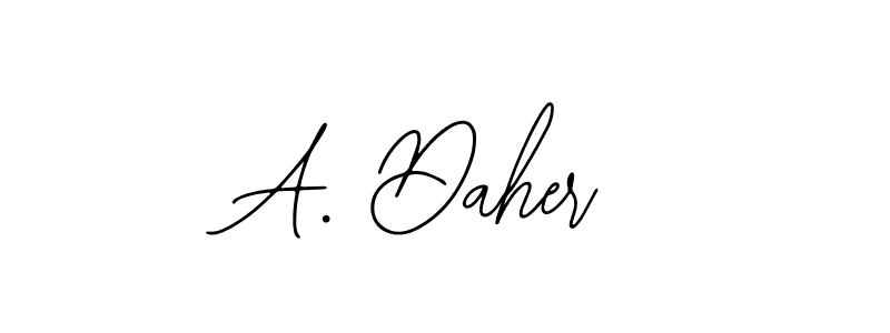 Make a beautiful signature design for name A. Daher. Use this online signature maker to create a handwritten signature for free. A. Daher signature style 12 images and pictures png