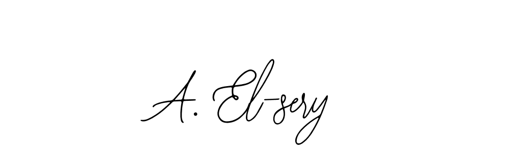 How to make A. El-sery signature? Bearetta-2O07w is a professional autograph style. Create handwritten signature for A. El-sery name. A. El-sery signature style 12 images and pictures png