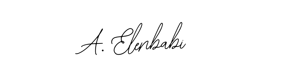 Design your own signature with our free online signature maker. With this signature software, you can create a handwritten (Bearetta-2O07w) signature for name A. Elenbabi. A. Elenbabi signature style 12 images and pictures png