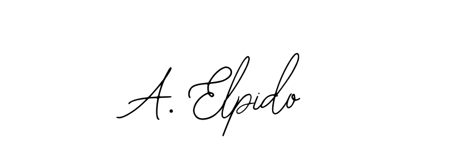 Create a beautiful signature design for name A. Elpido. With this signature (Bearetta-2O07w) fonts, you can make a handwritten signature for free. A. Elpido signature style 12 images and pictures png