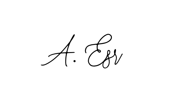 Design your own signature with our free online signature maker. With this signature software, you can create a handwritten (Bearetta-2O07w) signature for name A. Esr. A. Esr signature style 12 images and pictures png