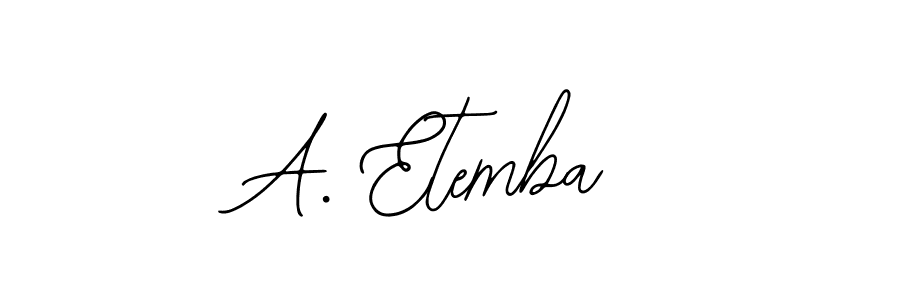 Best and Professional Signature Style for A. Etemba. Bearetta-2O07w Best Signature Style Collection. A. Etemba signature style 12 images and pictures png