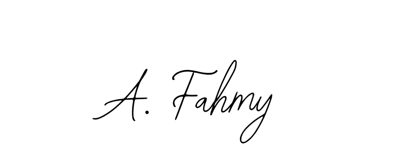 Use a signature maker to create a handwritten signature online. With this signature software, you can design (Bearetta-2O07w) your own signature for name A. Fahmy. A. Fahmy signature style 12 images and pictures png