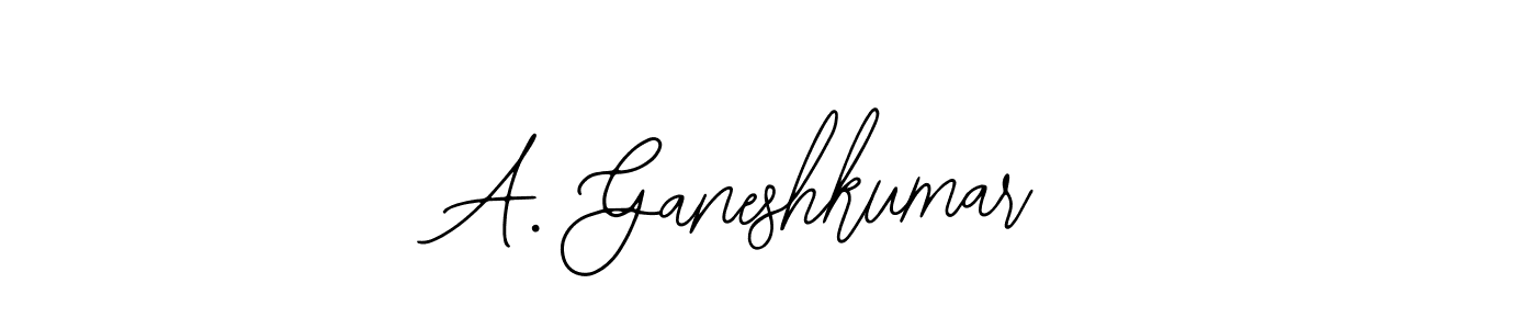 How to make A. Ganeshkumar name signature. Use Bearetta-2O07w style for creating short signs online. This is the latest handwritten sign. A. Ganeshkumar signature style 12 images and pictures png