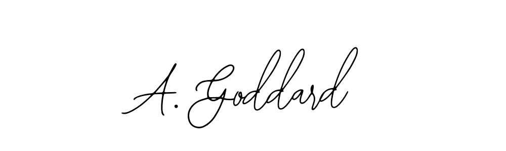 if you are searching for the best signature style for your name A. Goddard. so please give up your signature search. here we have designed multiple signature styles  using Bearetta-2O07w. A. Goddard signature style 12 images and pictures png