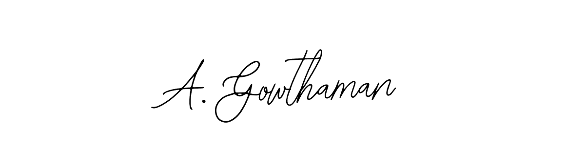 Best and Professional Signature Style for A. Gowthaman. Bearetta-2O07w Best Signature Style Collection. A. Gowthaman signature style 12 images and pictures png