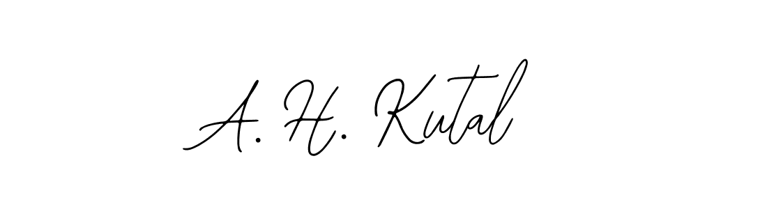 Make a short A. H. Kutal signature style. Manage your documents anywhere anytime using Bearetta-2O07w. Create and add eSignatures, submit forms, share and send files easily. A. H. Kutal signature style 12 images and pictures png