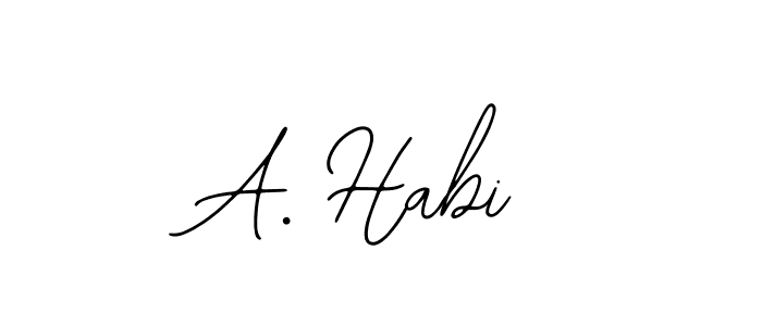 Similarly Bearetta-2O07w is the best handwritten signature design. Signature creator online .You can use it as an online autograph creator for name A. Habi. A. Habi signature style 12 images and pictures png