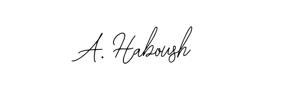 Make a short A. Haboush signature style. Manage your documents anywhere anytime using Bearetta-2O07w. Create and add eSignatures, submit forms, share and send files easily. A. Haboush signature style 12 images and pictures png