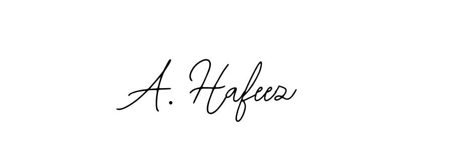 The best way (Bearetta-2O07w) to make a short signature is to pick only two or three words in your name. The name A. Hafeez include a total of six letters. For converting this name. A. Hafeez signature style 12 images and pictures png