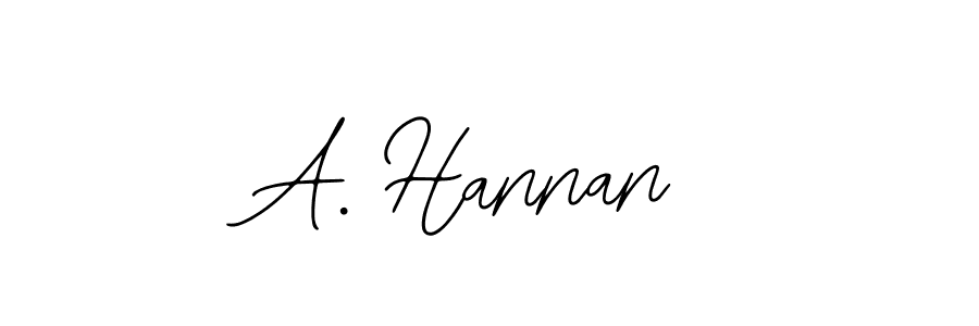 A. Hannan stylish signature style. Best Handwritten Sign (Bearetta-2O07w) for my name. Handwritten Signature Collection Ideas for my name A. Hannan. A. Hannan signature style 12 images and pictures png