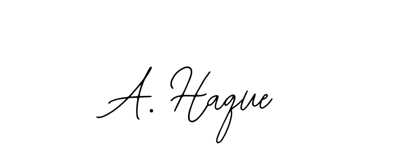 Also You can easily find your signature by using the search form. We will create A. Haque name handwritten signature images for you free of cost using Bearetta-2O07w sign style. A. Haque signature style 12 images and pictures png