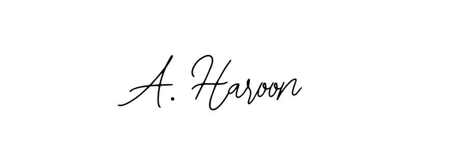 Also we have A. Haroon name is the best signature style. Create professional handwritten signature collection using Bearetta-2O07w autograph style. A. Haroon signature style 12 images and pictures png