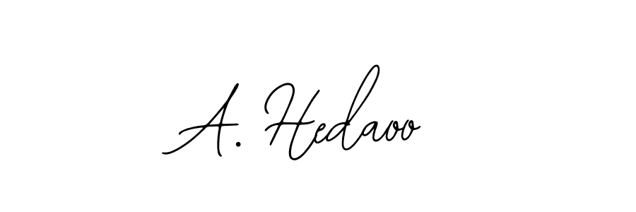 Use a signature maker to create a handwritten signature online. With this signature software, you can design (Bearetta-2O07w) your own signature for name A. Hedaoo. A. Hedaoo signature style 12 images and pictures png