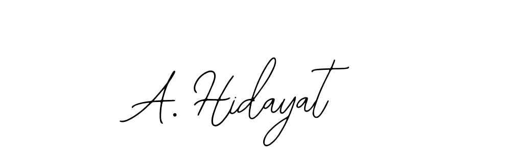 It looks lik you need a new signature style for name A. Hidayat. Design unique handwritten (Bearetta-2O07w) signature with our free signature maker in just a few clicks. A. Hidayat signature style 12 images and pictures png