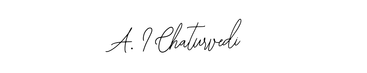 How to make A. I Chaturvedi name signature. Use Bearetta-2O07w style for creating short signs online. This is the latest handwritten sign. A. I Chaturvedi signature style 12 images and pictures png