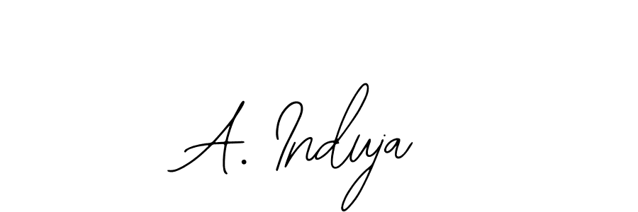 Make a beautiful signature design for name A. Induja. With this signature (Bearetta-2O07w) style, you can create a handwritten signature for free. A. Induja signature style 12 images and pictures png