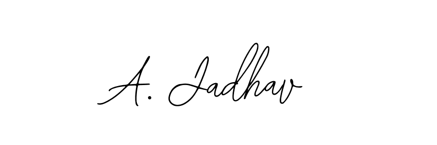 How to make A. Jadhav signature? Bearetta-2O07w is a professional autograph style. Create handwritten signature for A. Jadhav name. A. Jadhav signature style 12 images and pictures png
