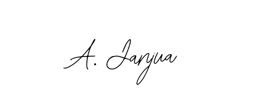 How to make A. Janjua name signature. Use Bearetta-2O07w style for creating short signs online. This is the latest handwritten sign. A. Janjua signature style 12 images and pictures png