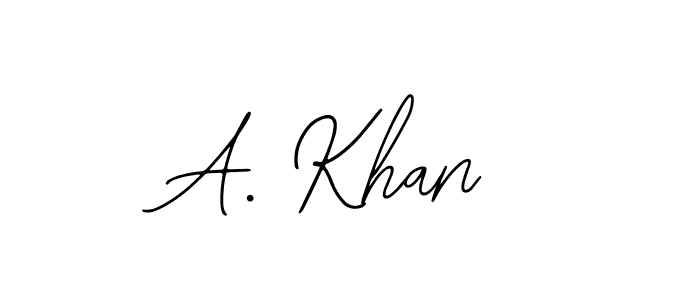Make a beautiful signature design for name A. Khan. With this signature (Bearetta-2O07w) style, you can create a handwritten signature for free. A. Khan signature style 12 images and pictures png