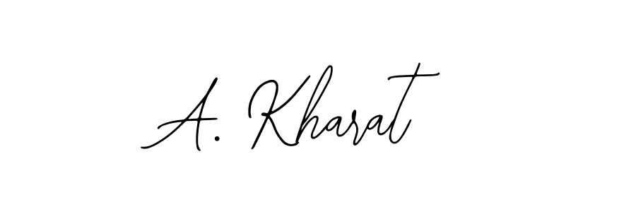 Use a signature maker to create a handwritten signature online. With this signature software, you can design (Bearetta-2O07w) your own signature for name A. Kharat. A. Kharat signature style 12 images and pictures png