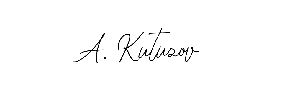 Design your own signature with our free online signature maker. With this signature software, you can create a handwritten (Bearetta-2O07w) signature for name A. Kutuzov. A. Kutuzov signature style 12 images and pictures png