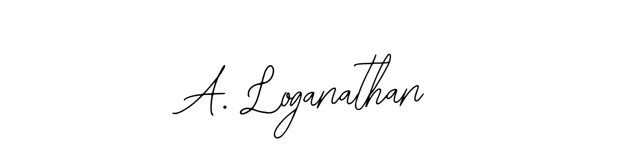 Also we have A. Loganathan name is the best signature style. Create professional handwritten signature collection using Bearetta-2O07w autograph style. A. Loganathan signature style 12 images and pictures png