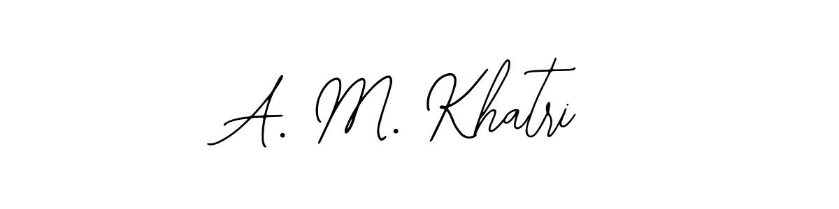 How to make A. M. Khatri name signature. Use Bearetta-2O07w style for creating short signs online. This is the latest handwritten sign. A. M. Khatri signature style 12 images and pictures png