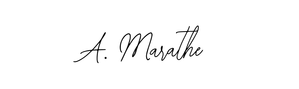 Also we have A. Marathe name is the best signature style. Create professional handwritten signature collection using Bearetta-2O07w autograph style. A. Marathe signature style 12 images and pictures png