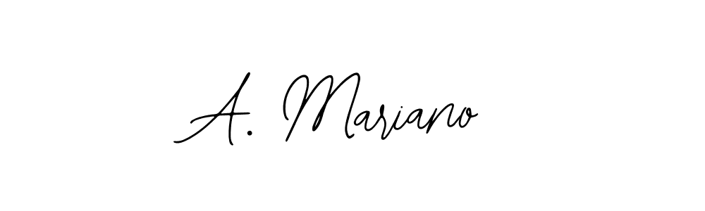 Use a signature maker to create a handwritten signature online. With this signature software, you can design (Bearetta-2O07w) your own signature for name A. Mariano. A. Mariano signature style 12 images and pictures png