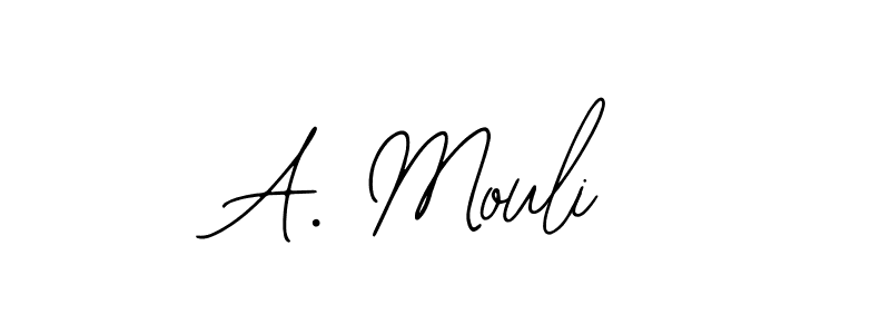 A. Mouli stylish signature style. Best Handwritten Sign (Bearetta-2O07w) for my name. Handwritten Signature Collection Ideas for my name A. Mouli. A. Mouli signature style 12 images and pictures png