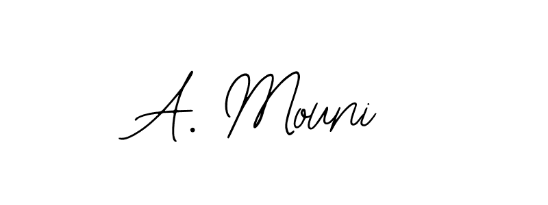 Create a beautiful signature design for name A. Mouni. With this signature (Bearetta-2O07w) fonts, you can make a handwritten signature for free. A. Mouni signature style 12 images and pictures png