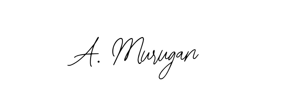 The best way (Bearetta-2O07w) to make a short signature is to pick only two or three words in your name. The name A. Murugan include a total of six letters. For converting this name. A. Murugan signature style 12 images and pictures png