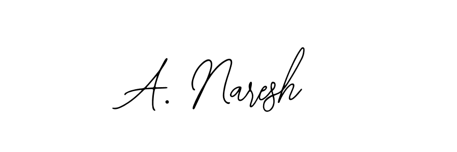 The best way (Bearetta-2O07w) to make a short signature is to pick only two or three words in your name. The name A. Naresh include a total of six letters. For converting this name. A. Naresh signature style 12 images and pictures png
