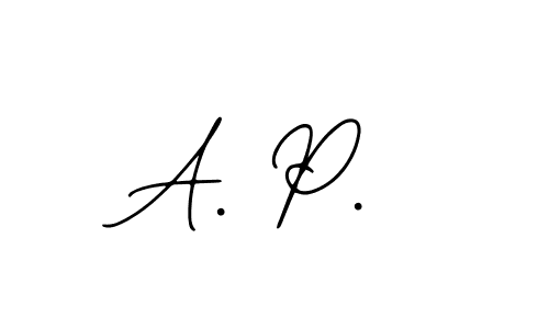 Design your own signature with our free online signature maker. With this signature software, you can create a handwritten (Bearetta-2O07w) signature for name A. P.. A. P. signature style 12 images and pictures png