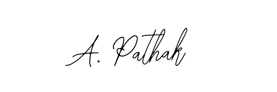if you are searching for the best signature style for your name A. Pathak. so please give up your signature search. here we have designed multiple signature styles  using Bearetta-2O07w. A. Pathak signature style 12 images and pictures png