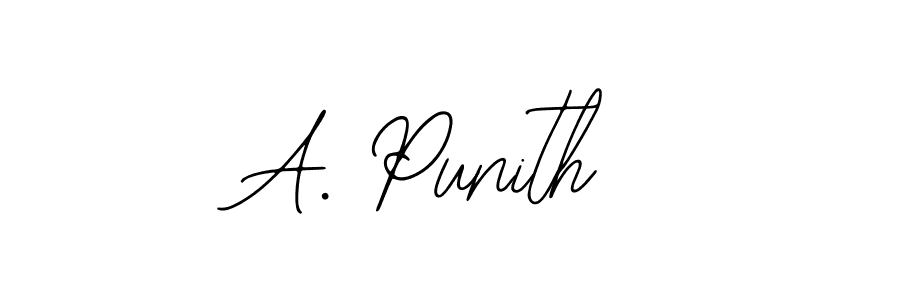 A. Punith stylish signature style. Best Handwritten Sign (Bearetta-2O07w) for my name. Handwritten Signature Collection Ideas for my name A. Punith. A. Punith signature style 12 images and pictures png