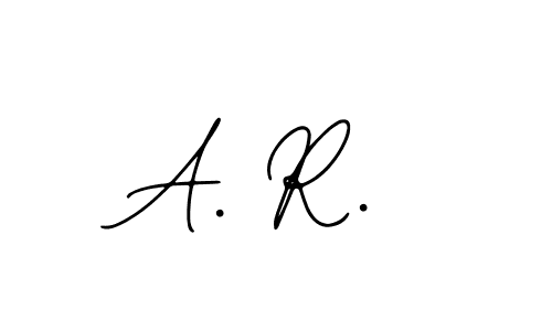 Design your own signature with our free online signature maker. With this signature software, you can create a handwritten (Bearetta-2O07w) signature for name A. R.. A. R. signature style 12 images and pictures png