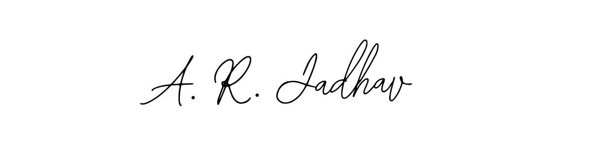 Use a signature maker to create a handwritten signature online. With this signature software, you can design (Bearetta-2O07w) your own signature for name A. R. Jadhav. A. R. Jadhav signature style 12 images and pictures png