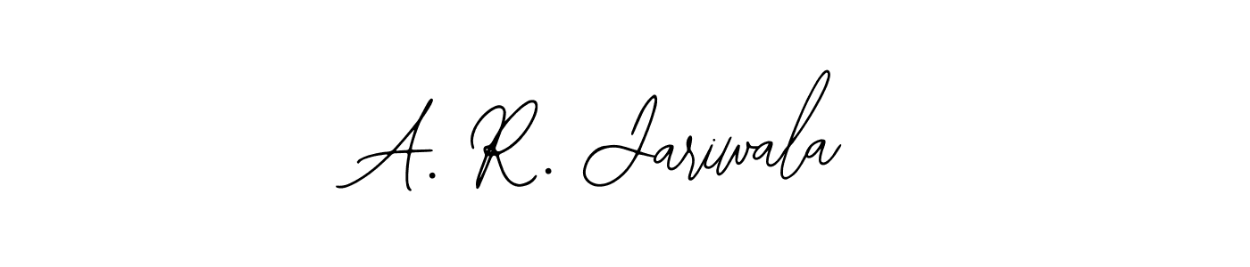 Use a signature maker to create a handwritten signature online. With this signature software, you can design (Bearetta-2O07w) your own signature for name A. R. Jariwala. A. R. Jariwala signature style 12 images and pictures png